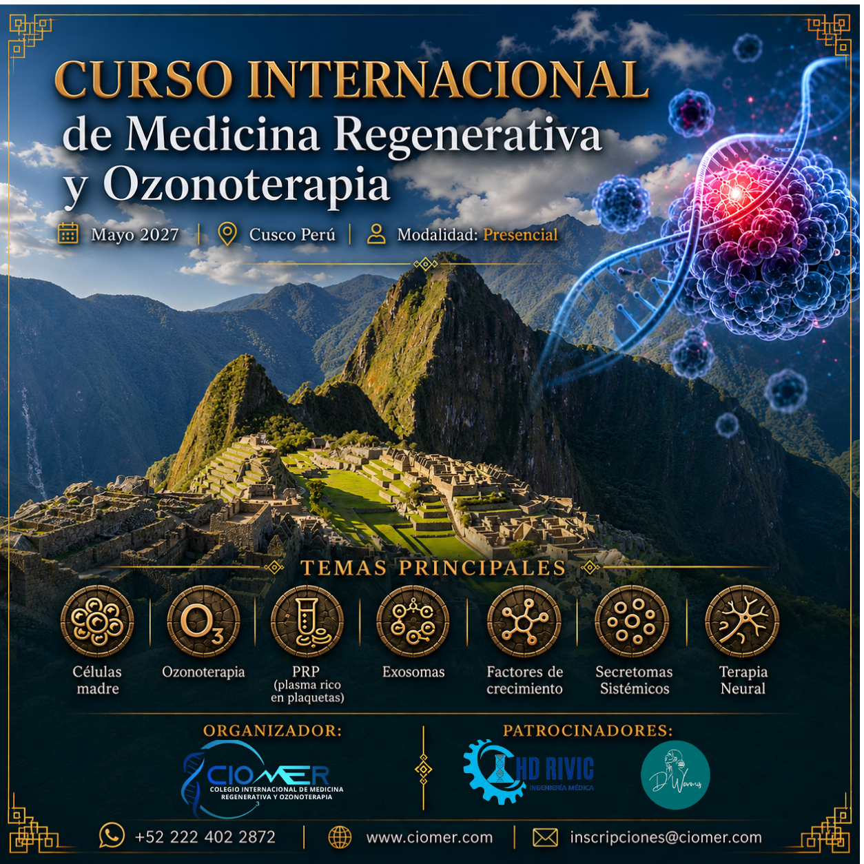 Curso Internacional de Medicina Regenerativa y Ozonoterapia | Cusco 2027